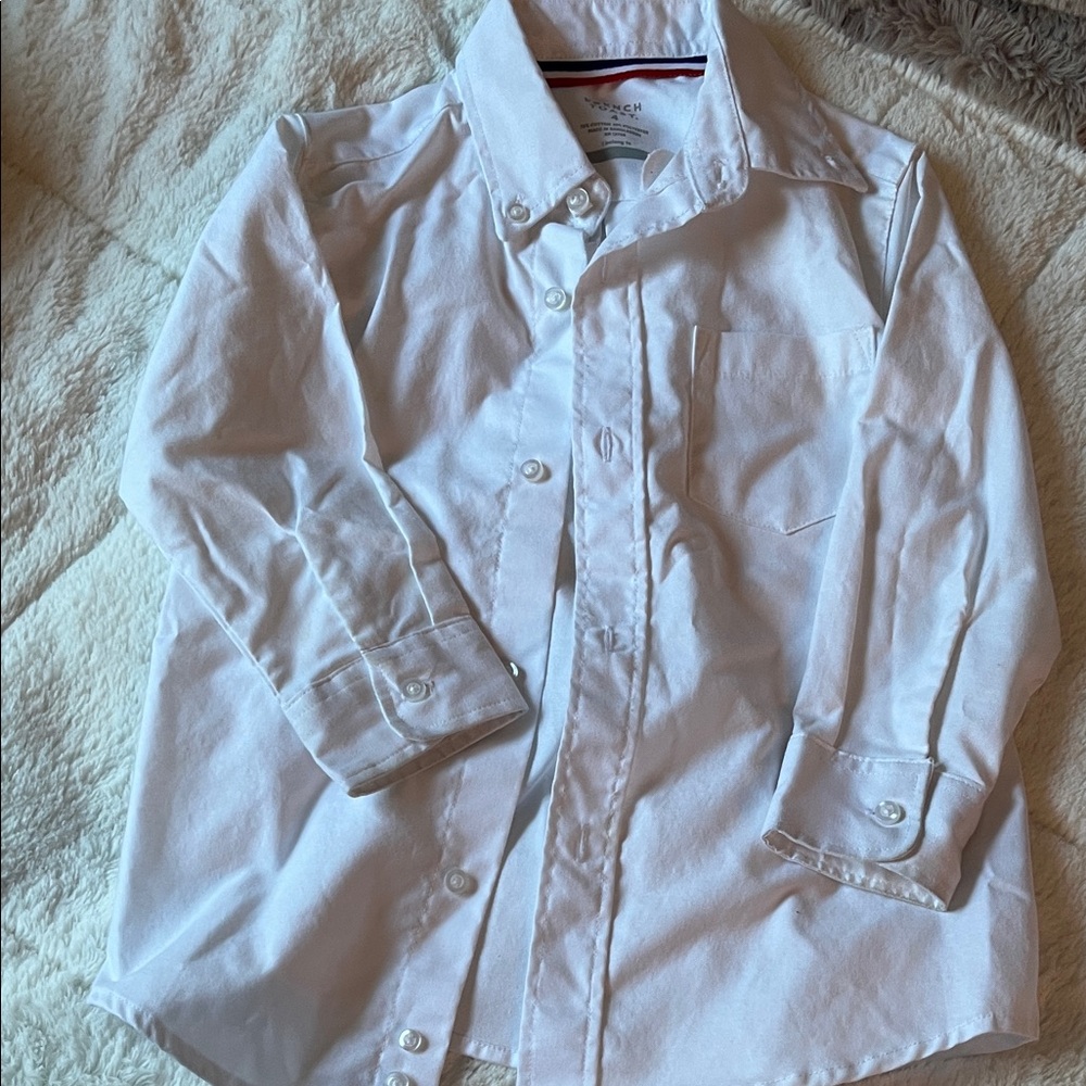 Boys French toast size 4, Classic White Kids Shirt